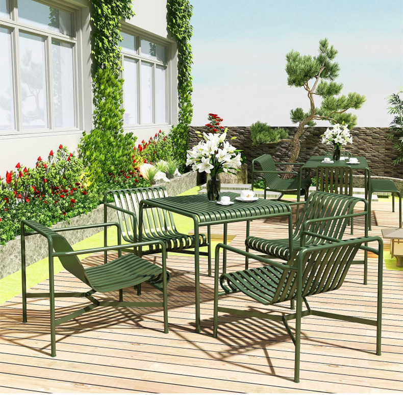 简约休闲吧室外阳台成套桌椅创意别墅庭院奶茶店户外休息桌椅组合