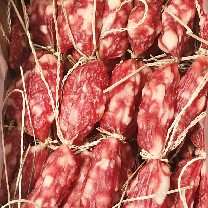 荣利华广式甜腊肠短肠 莞肠粒肠腊味 肥瘦适中农家用香肠先肉粒