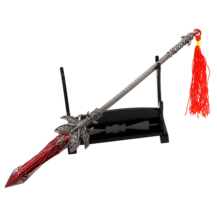 武庚纪动漫周边天血矛武器模型全金属玩具刀剑
