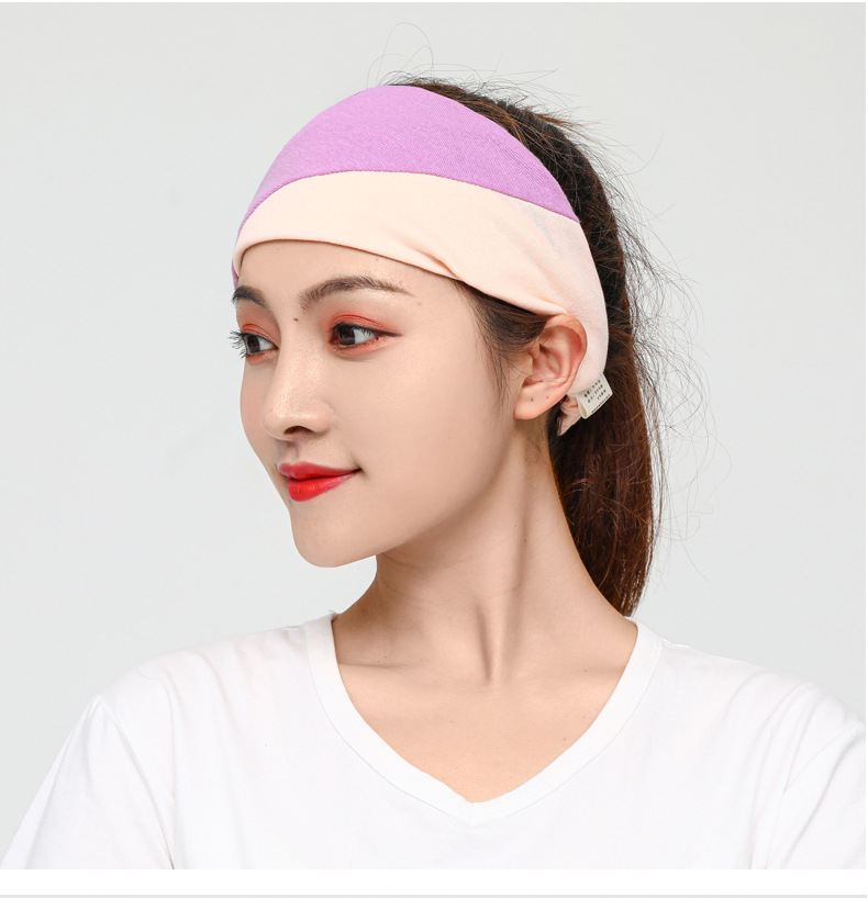 20新款撞色洗脸发带化妆运动束发带时尚月子头巾