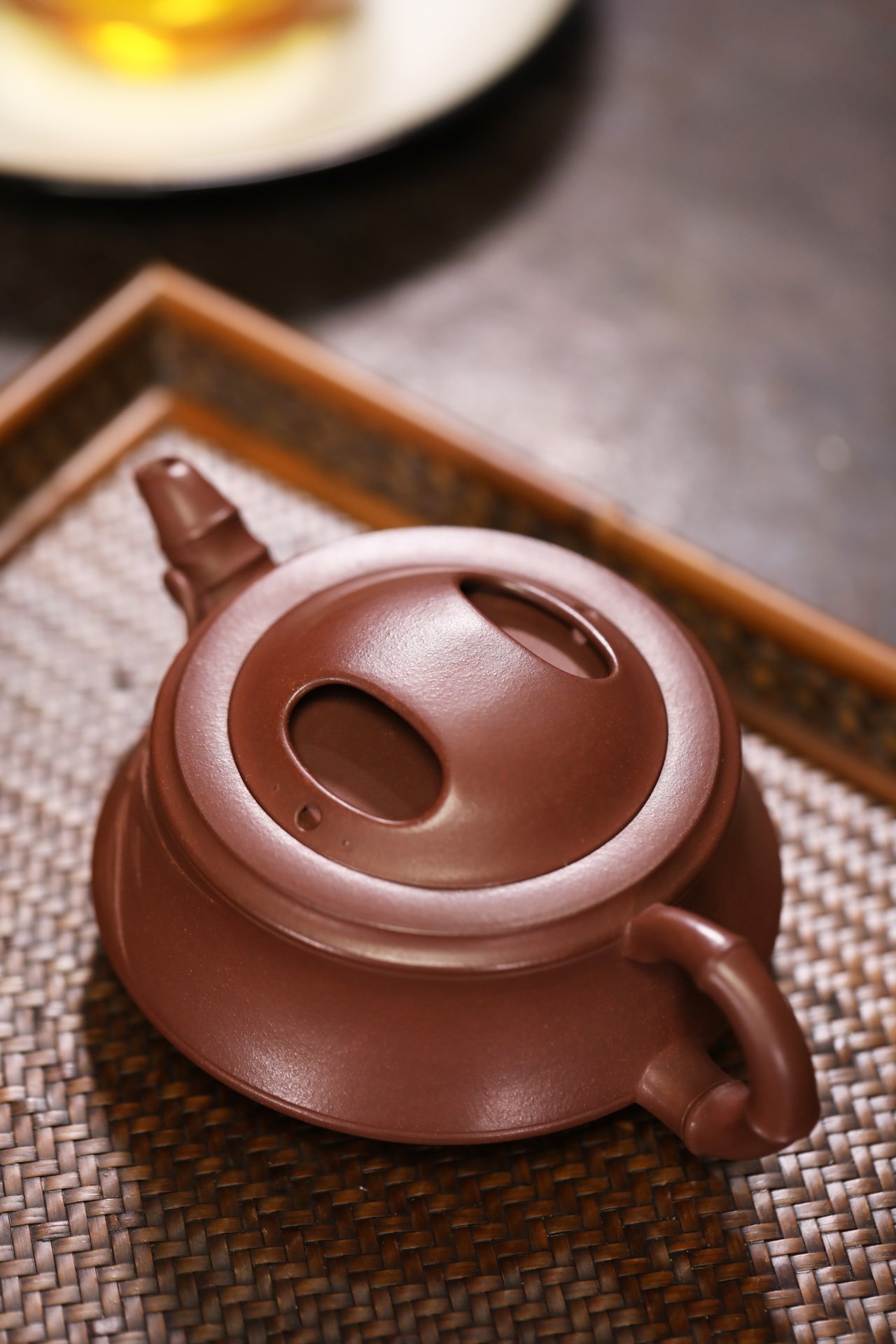 宜兴紫砂壶茶具茶道名家正品纯手工精品原矿优质清水泥牛盖竹节壶