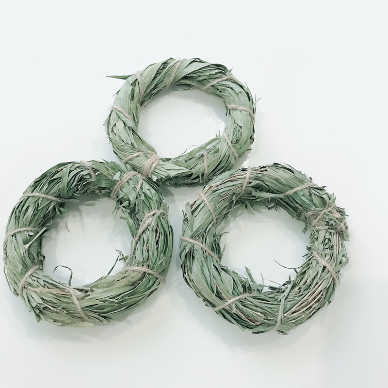 宠物编织草环手工编织草圈 兔子草玩具 仓鼠草玩具小宠磨牙草制品