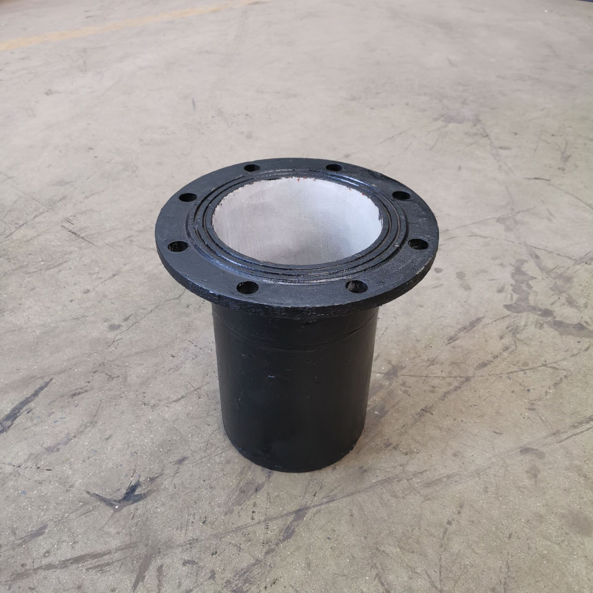 盘插乙管球墨铸铁管件离心机制铸铁给水管柔性法兰短管