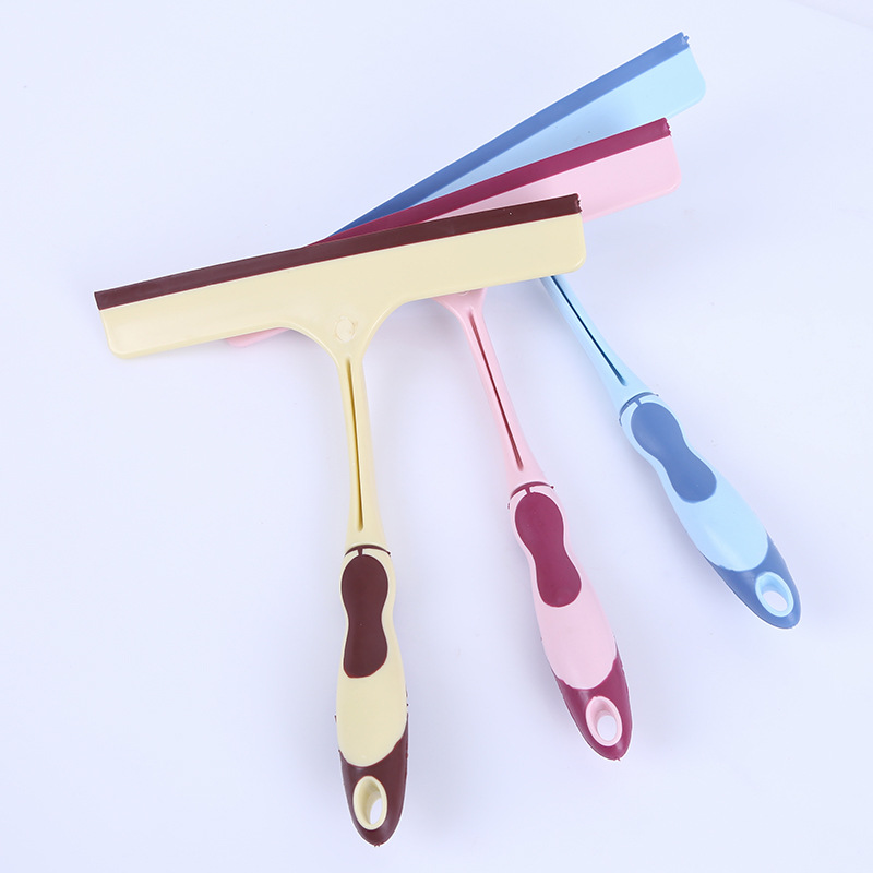 Household Silicone Non-Slip Handle Window Glass Cleaner Glass Wiper Furniture Cleaning Wiper Blade Stall Supply