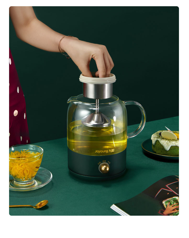 九阳养生壶煮茶器煮茶壶电水壶热水壶烧水壶花茶电热水壶迷你玻璃