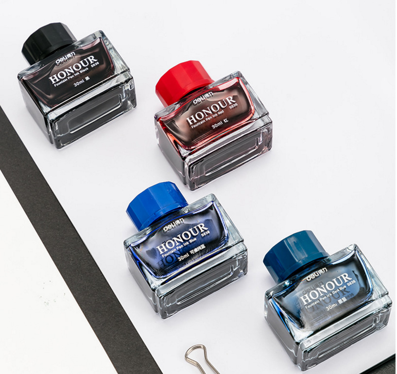 得力文具s636墨水 钢笔墨水学生教师用 非碳素钢笔墨水批发