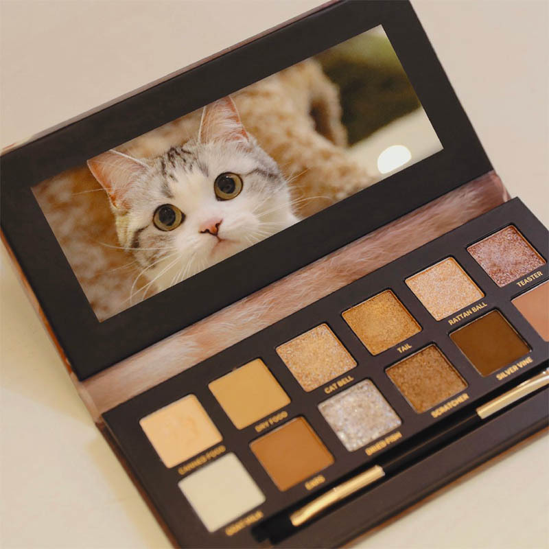现货完美日记十二色动物眼影盘老虎斑虎小猪锦鲤猫咪小猫小狗盘