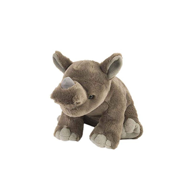 定制创意坐姿犀牛毛绒玩具 仿真犀牛毛绒公仔玩偶 来图可定制
