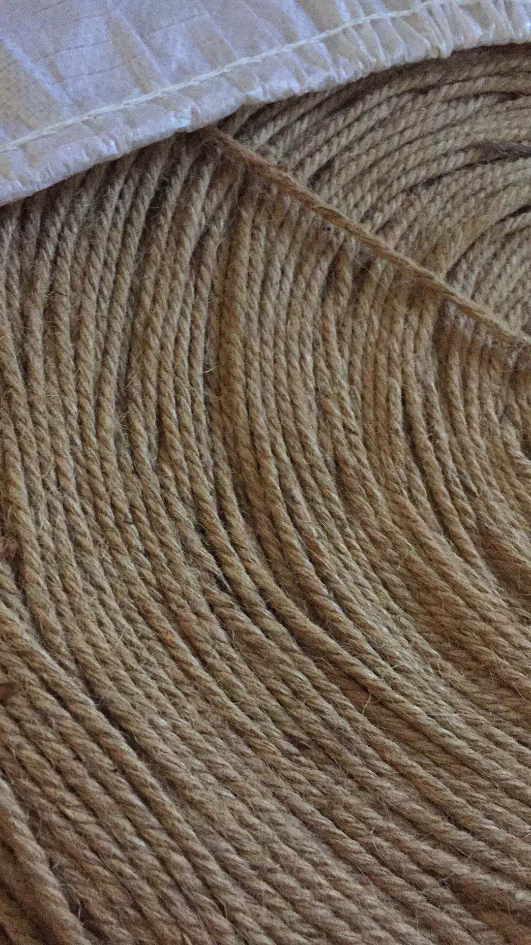 厂家现货天然麻绳 装饰绳猫爬绳拔河绳 diy黄麻绳吊牌灯饰绳