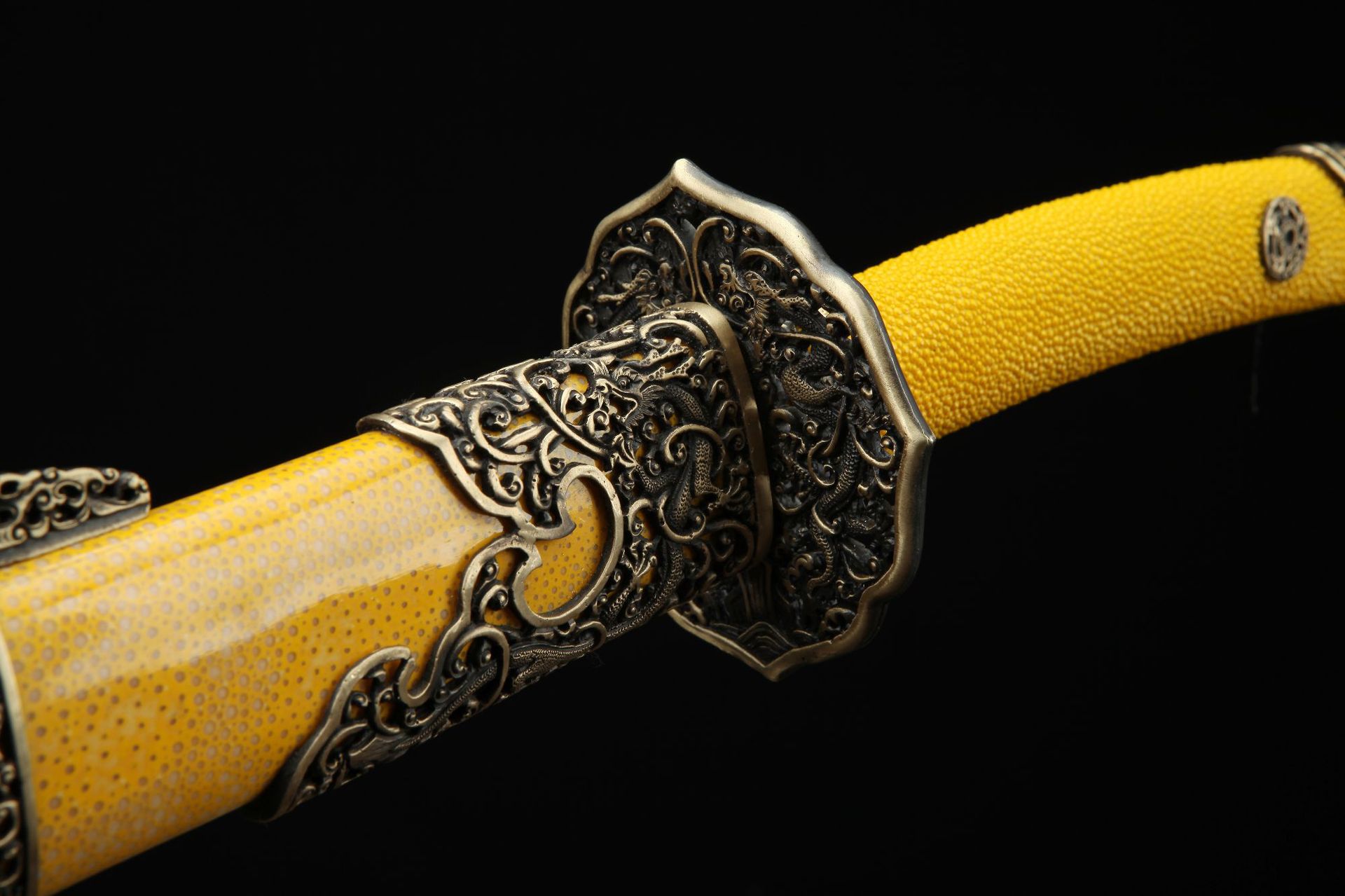 龙泉华影刀剑花纹钢烧刃清刀手工锻打绣春刀影视宝剑冷兵器未开刃