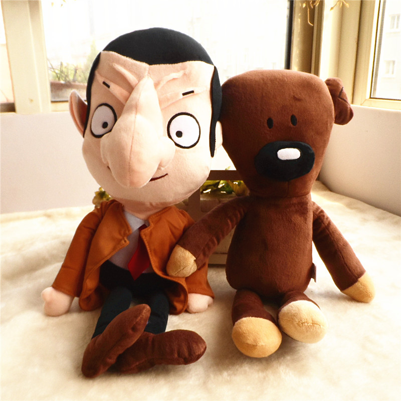 大号动漫憨豆先生泰迪熊毛绒玩具公仔超柔羽绒布娃娃搞笑萌趣玩偶