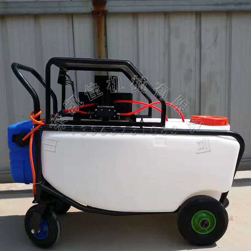 手推电动打药机四轮电动打药车小区物业园林打药机手推式打药车
