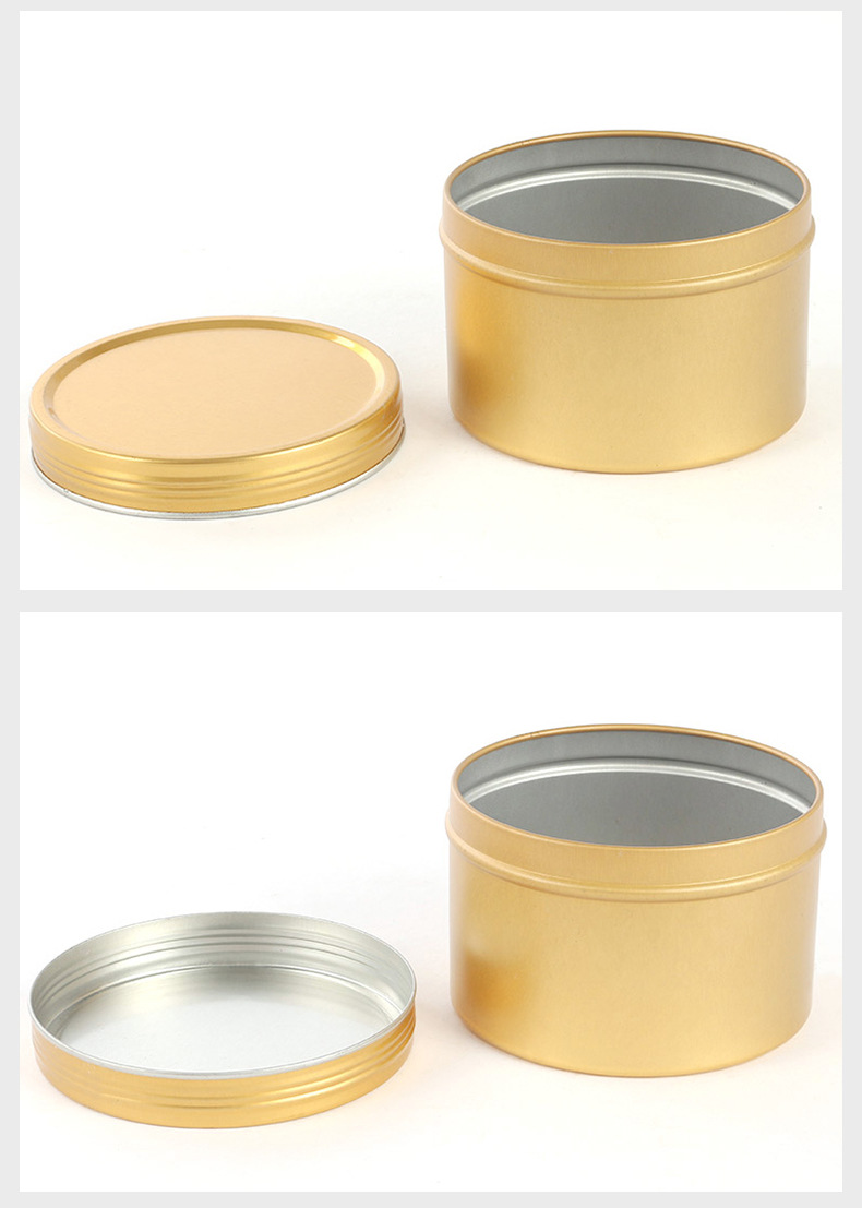 厂家定制香薰蜡烛罐铁罐 圆形拉深马口铁蜡烛罐 发蜡罐 糖果铁罐
