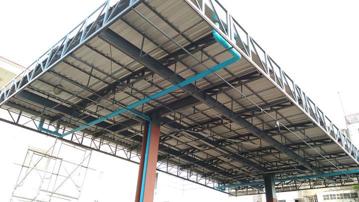 厂家供应直销钢架结构加油站顶棚加油站配套全设施加油站罩棚