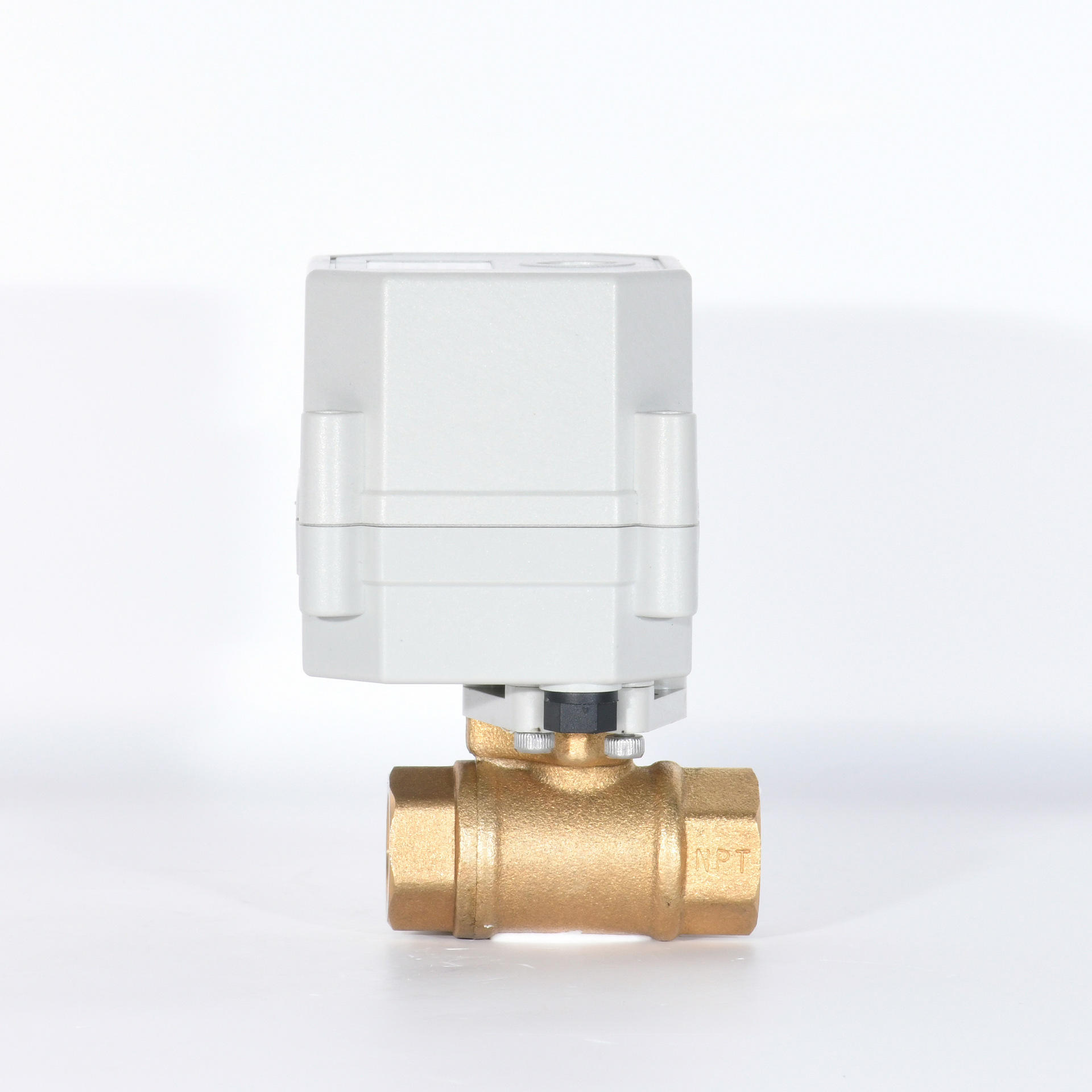 1/4微型电动两通球阀通禾黄铜直通流量比例阀 dn8