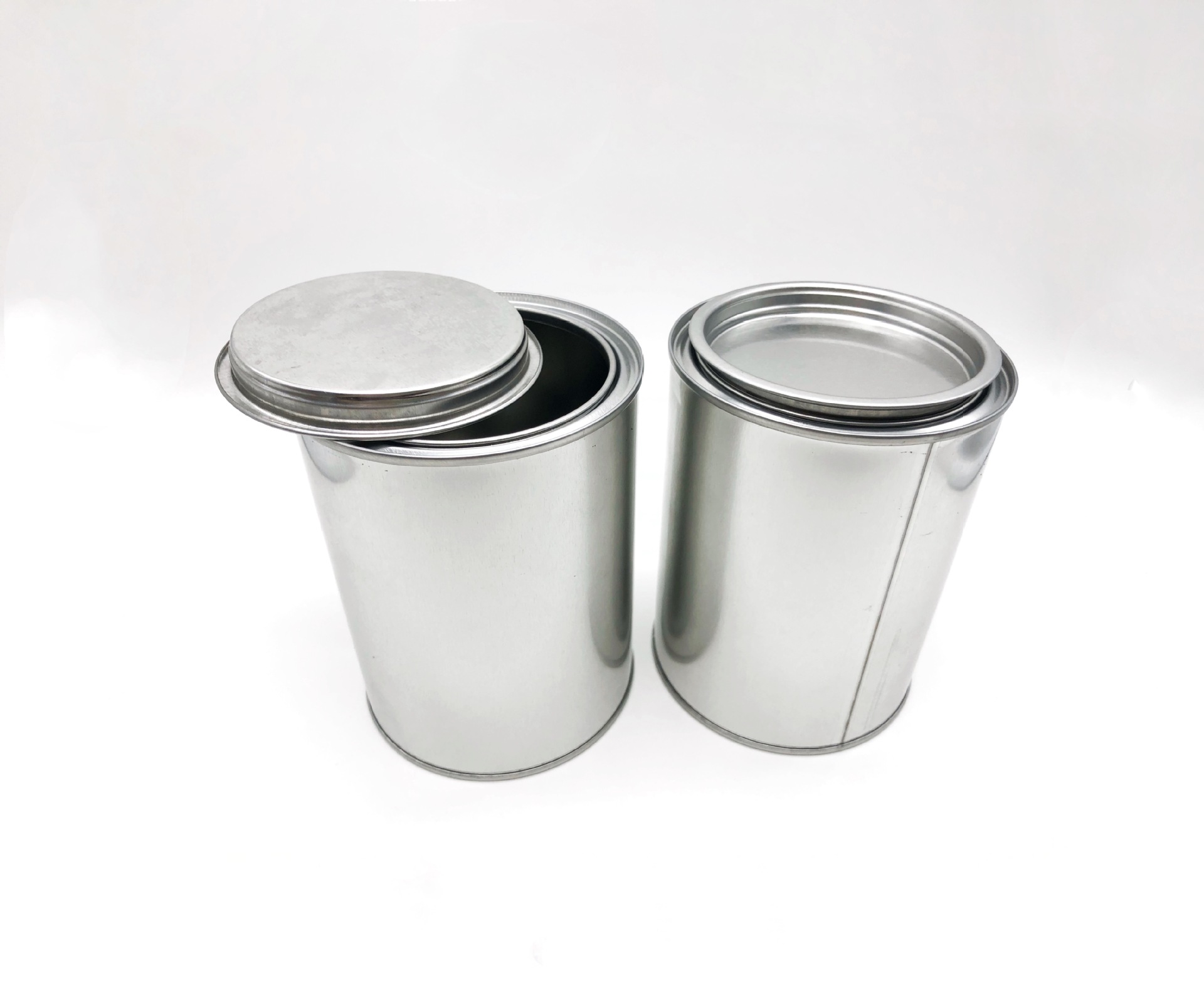 500ml日洋款单线口铁盖圆形罐铁罐