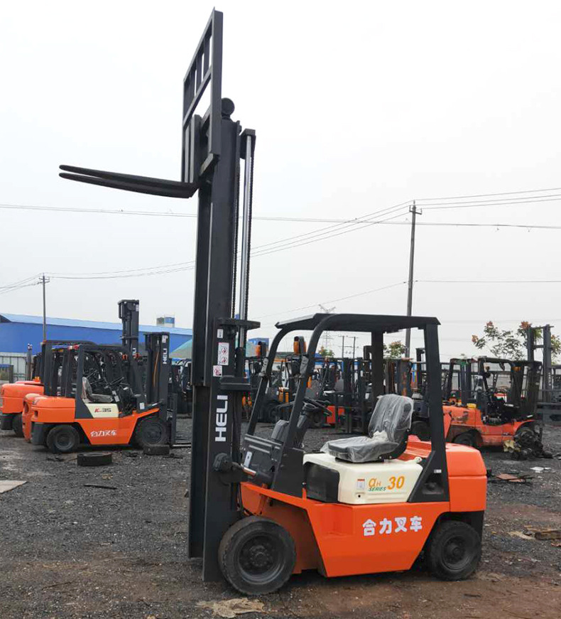 杭州合力叉车3吨九成新叉车 内燃式柴油叉车伸缩臂叉车