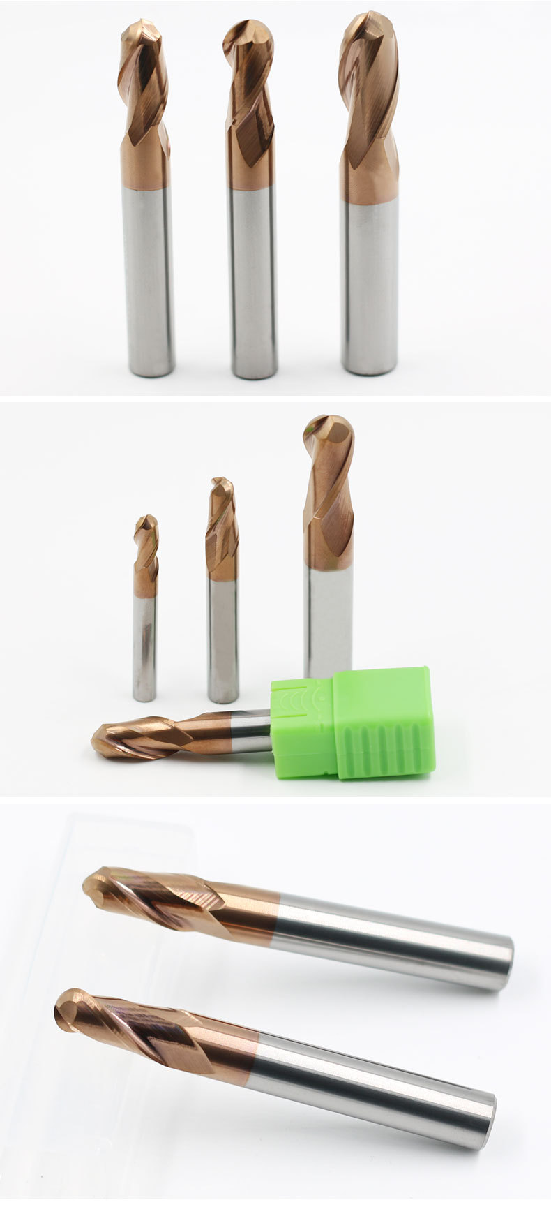 宇航钨钢球刀55度球头硬质合金铣刀圆形数控铣床cnc非标合金铣刀