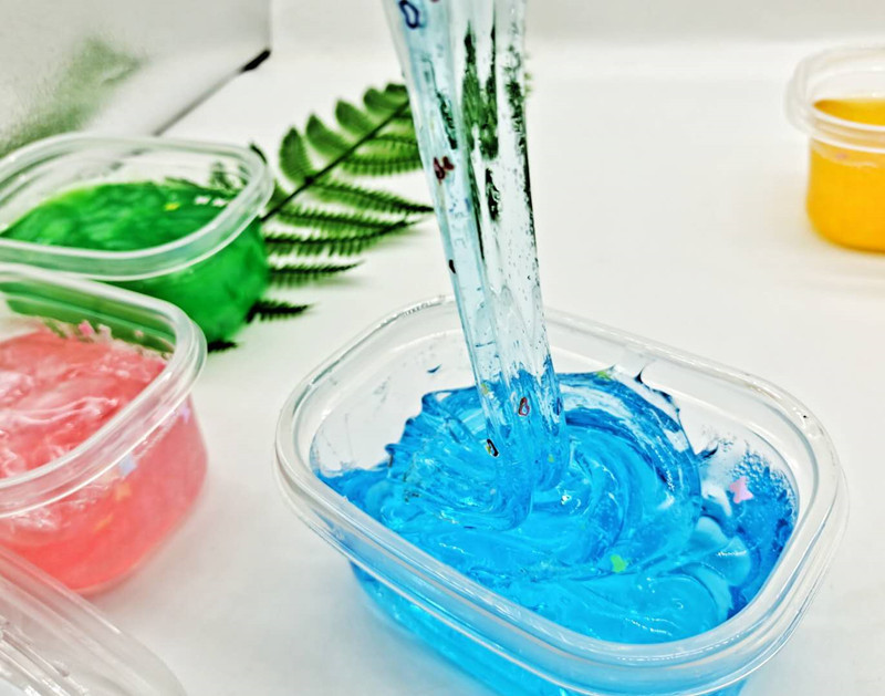 新款单格彩色高透起泡胶史莱姆炫彩地摊水晶泥玻璃泥文具优惠批发