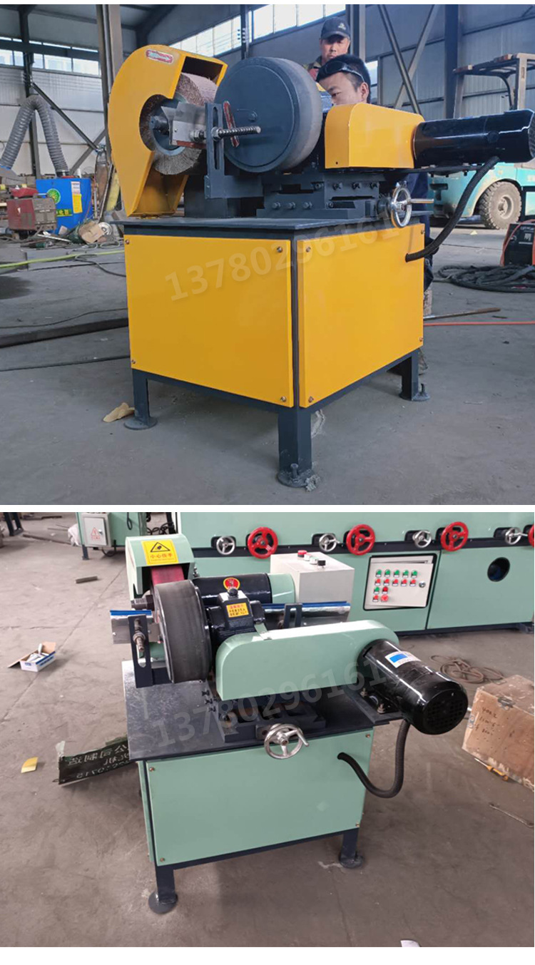 不锈钢圆管抛光机台式无心外圆铝合金管铜棒打磨去麻点钢管除锈机