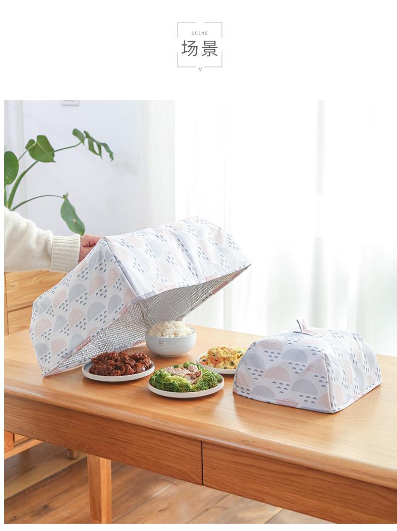 厂家直销饭菜保温神器冬季保温盖菜罩家用餐桌罩子可折叠保温罩菜