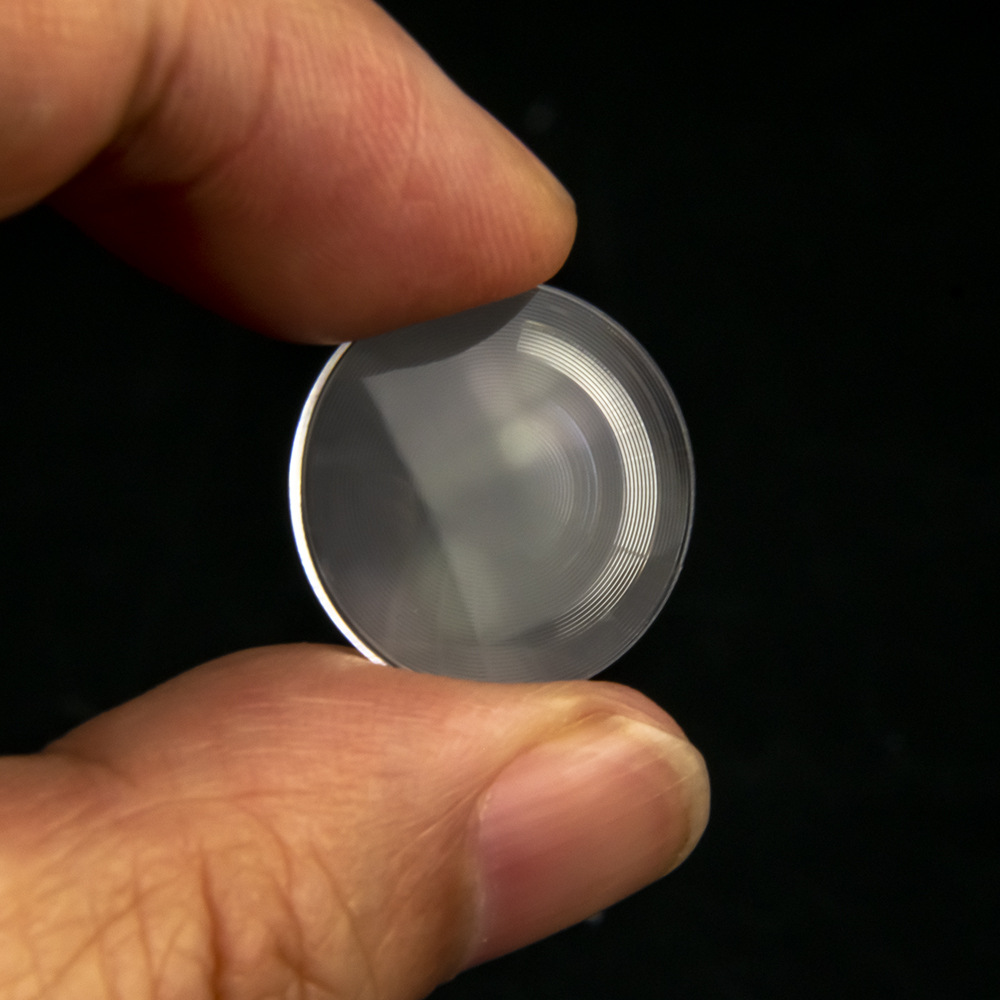 厂家设计定制菲涅尔透镜螺纹聚光镜短焦圆形直径30电筒改装用镜片