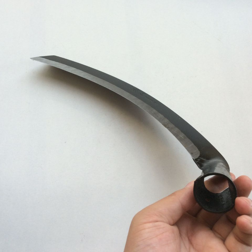 月牙镰刀农用镰刀户外砍柴刀割草刀头草镰园林镰刀锰钢镰刀刮草刀