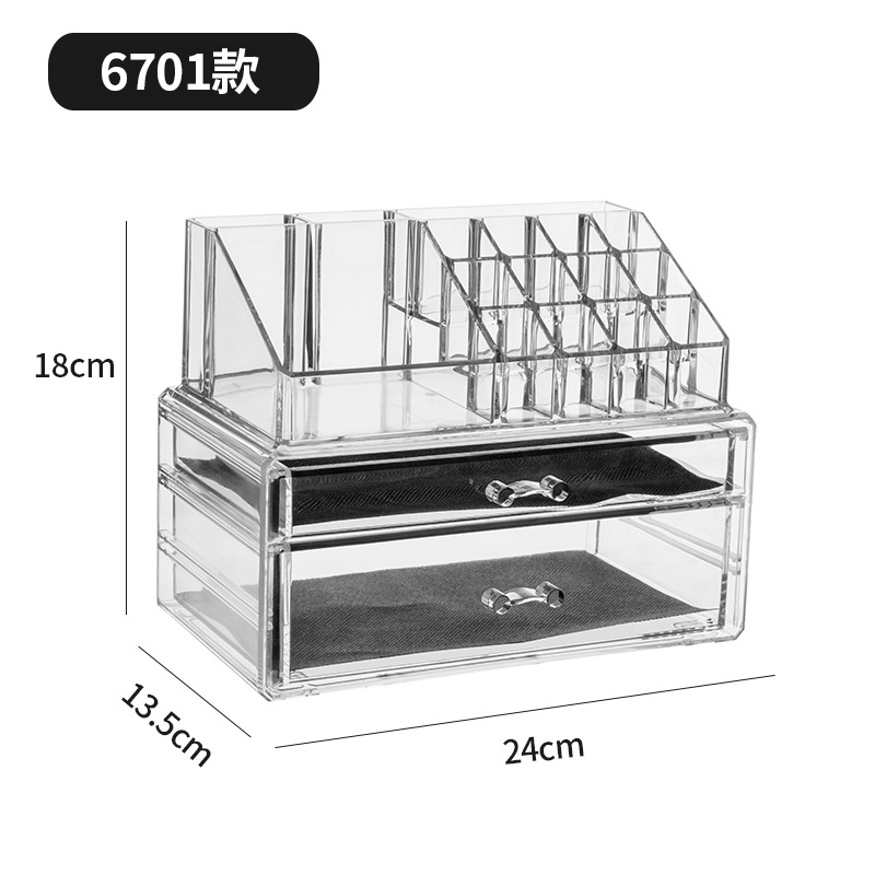 Multi-Layer Drawer Cosmetics Storage Box Desktop Multi-Layer Storage Rack Dressing Table Mask Lipstick Compartment Organizing Cabinet