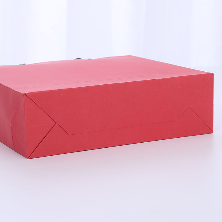 厂家专业定制优质加厚牛皮纸袋 牛皮纸手提袋 红色牛皮纸袋定制