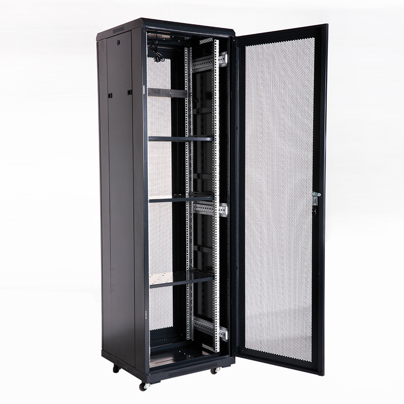 网络机柜落地式带滑轮2米机房机柜服务器机柜42u交换机监控机柜