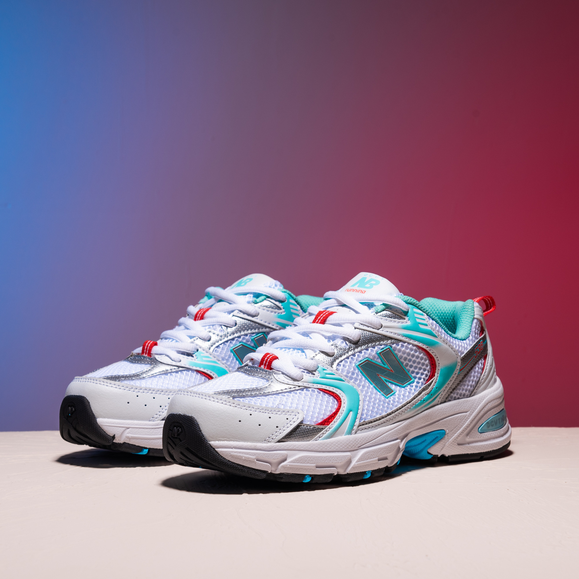 正品浪新百伦威530女鞋老爹鞋男网面透气跑步鞋530薄荷绿情侣