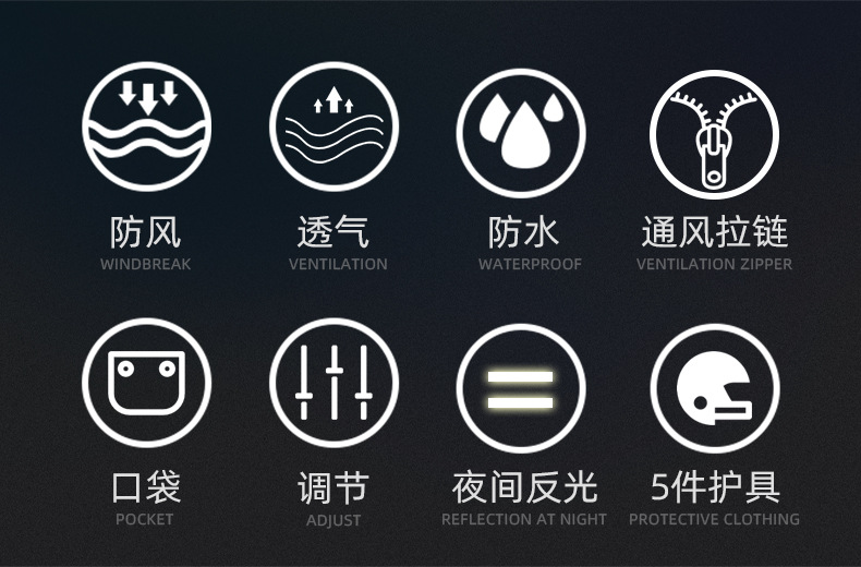 feher摩托车休闲骑行服 防泼水机车服 赛车骑行服套装jk-037