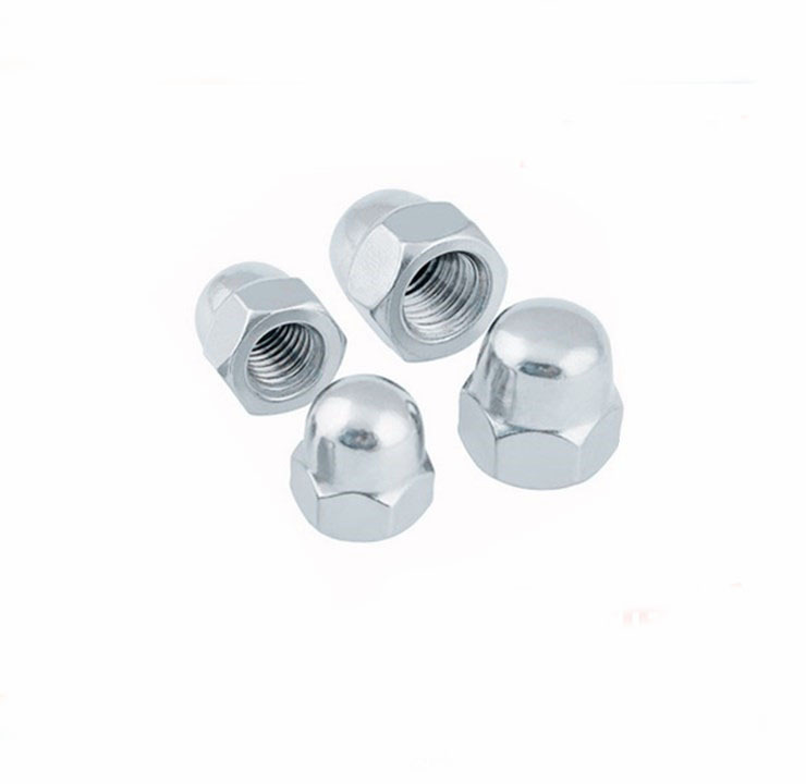 一体式盖形螺母镀锌圆头球头盖型螺丝帽m3-m20