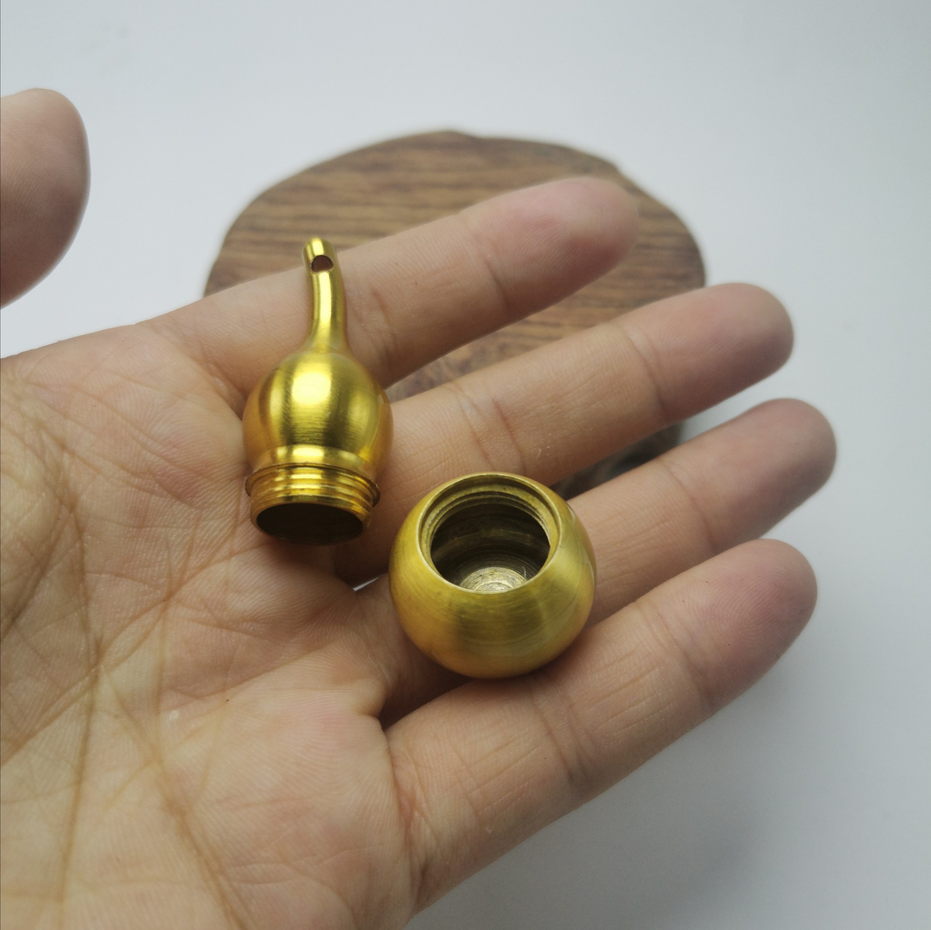 地摊直销空心铜葫芦挂件小铜器挂件挂坠纯铜汽车钥匙扣手工挂件