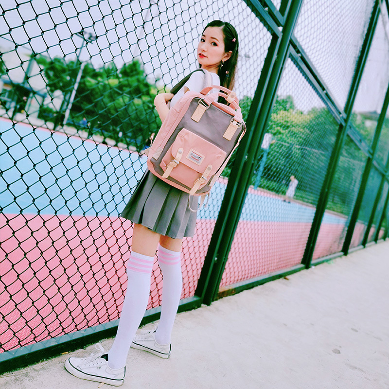 Doughnut Backpack Female Preppy Style the Campus of Middle School Backpack Travel Bag Student Schoolbag