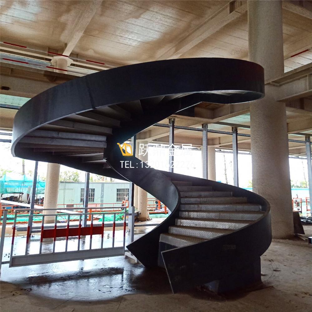 丝绸之路中心50mm超厚旋转楼梯 跃鼎金属-厂家设计定制