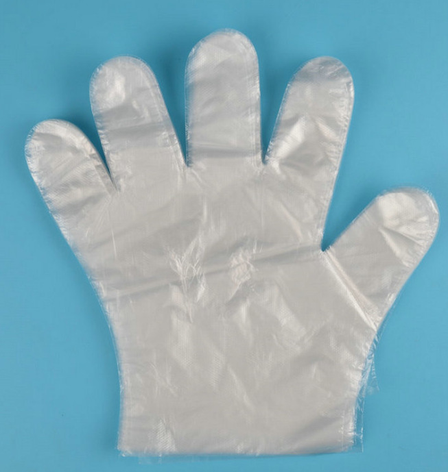 100只装一次性手套 透明pe薄膜手套 餐饮清洁化妆美发护理批发