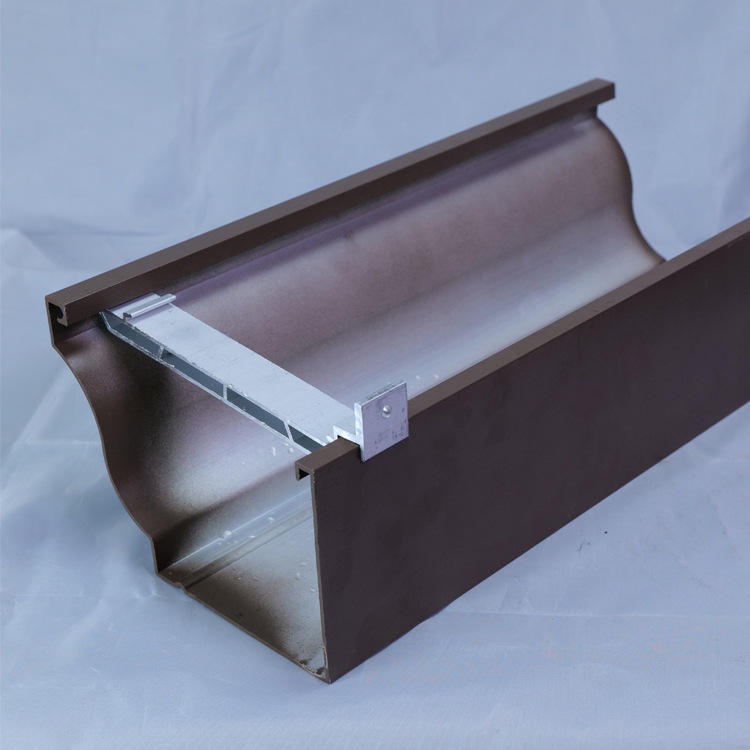 雨水槽落水系统阳光房别墅房区雨水管落水槽檐沟排水槽铝合金天沟