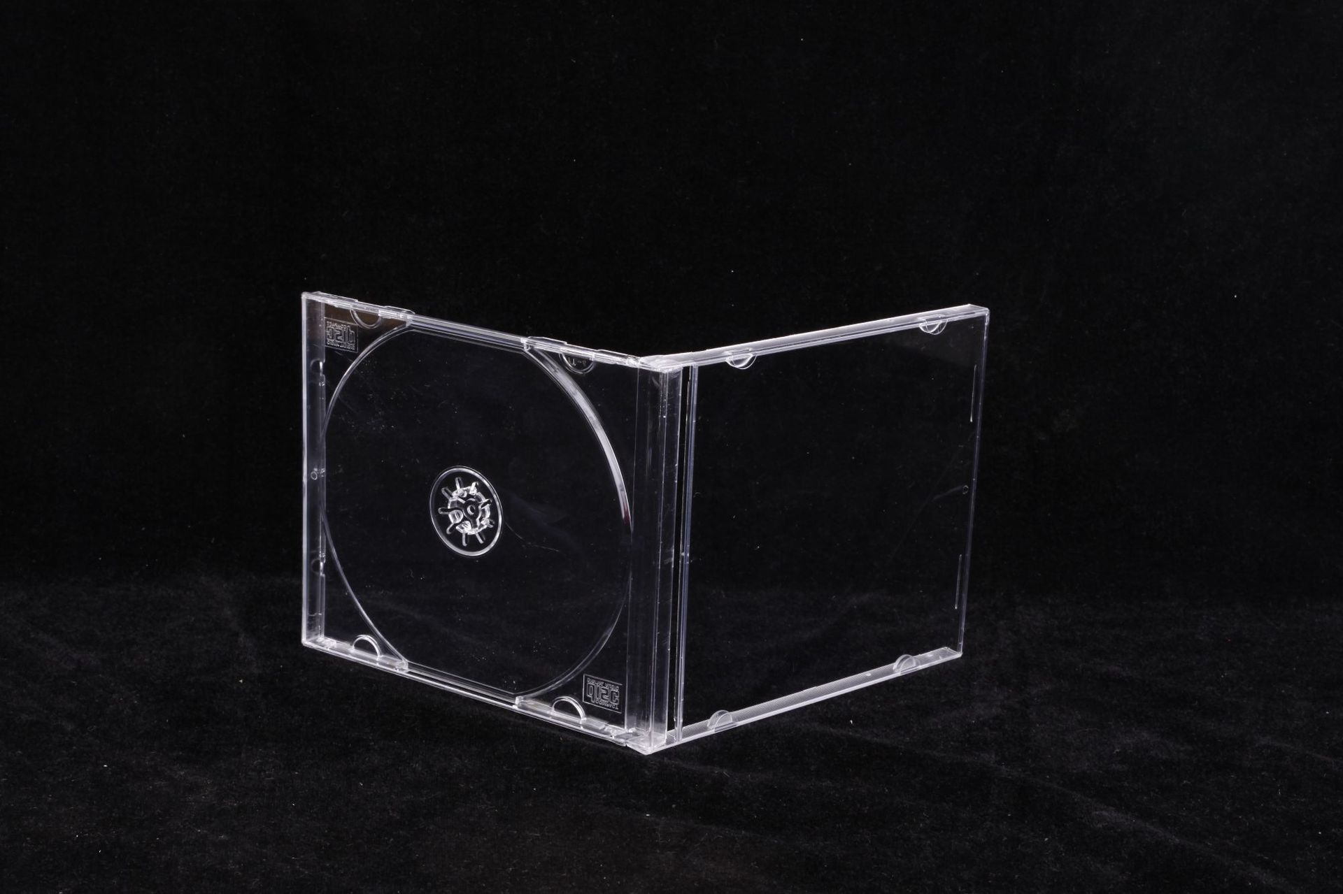 07cd光盘盒 碟片包装盒 唱片盒 白单 透明光碟盒 黑底cd壳