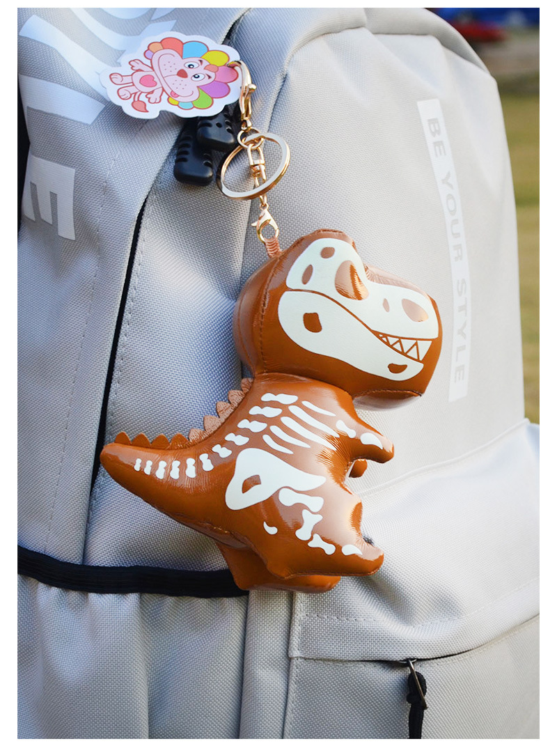 ayz新款夜光皮萌萌霸王龙ins潮流包包挂件网红夜光小恐龙书包挂饰