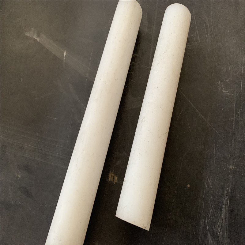 现货供应耐酸碱白色半透明pfa棒材45mm直径一米长耐磨损pfa棒材