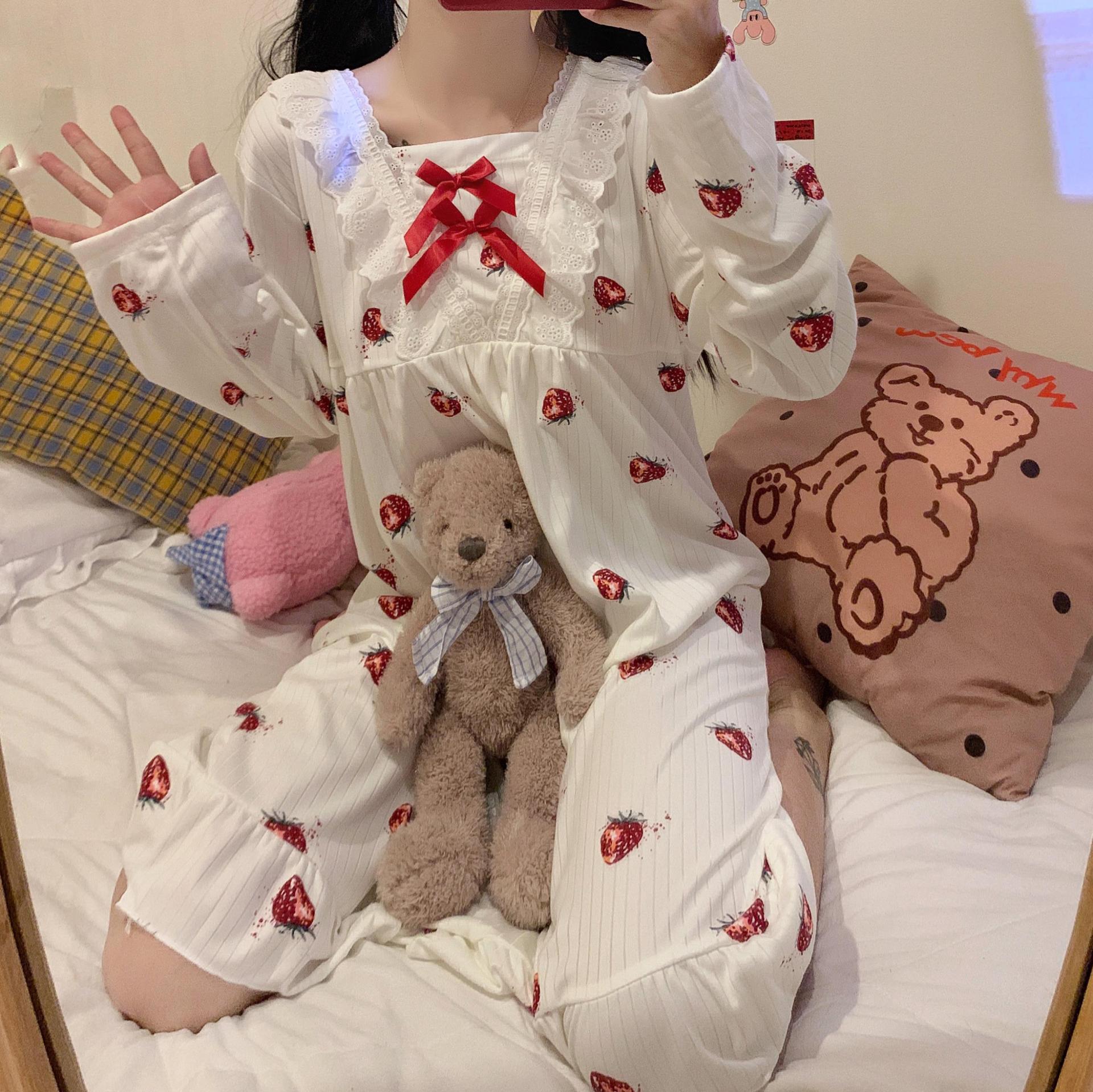 女针织睡裙图片