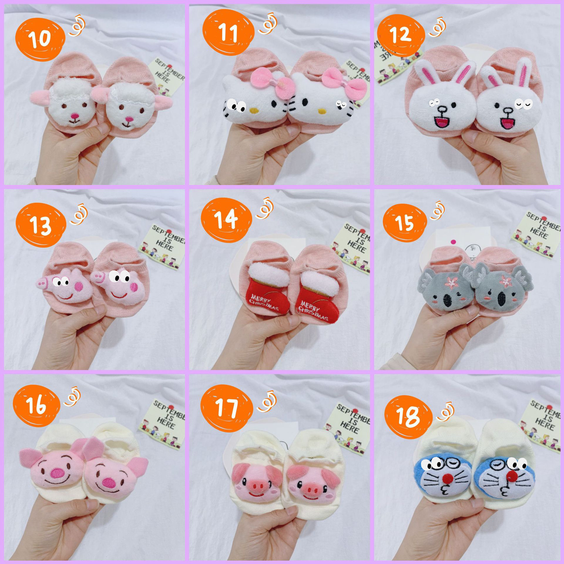 INS Popular Baby Floor Socks Glue Dispensing Non-Slip Three-Dimensional Cartoon Doll Invisible Socks Baby Air Conditioning Socks Wholesale