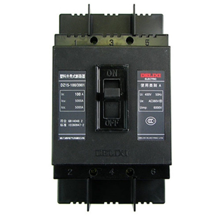 单项断路器dz15-2901/3901-40a-60a-100a德力西单相三相空气开关