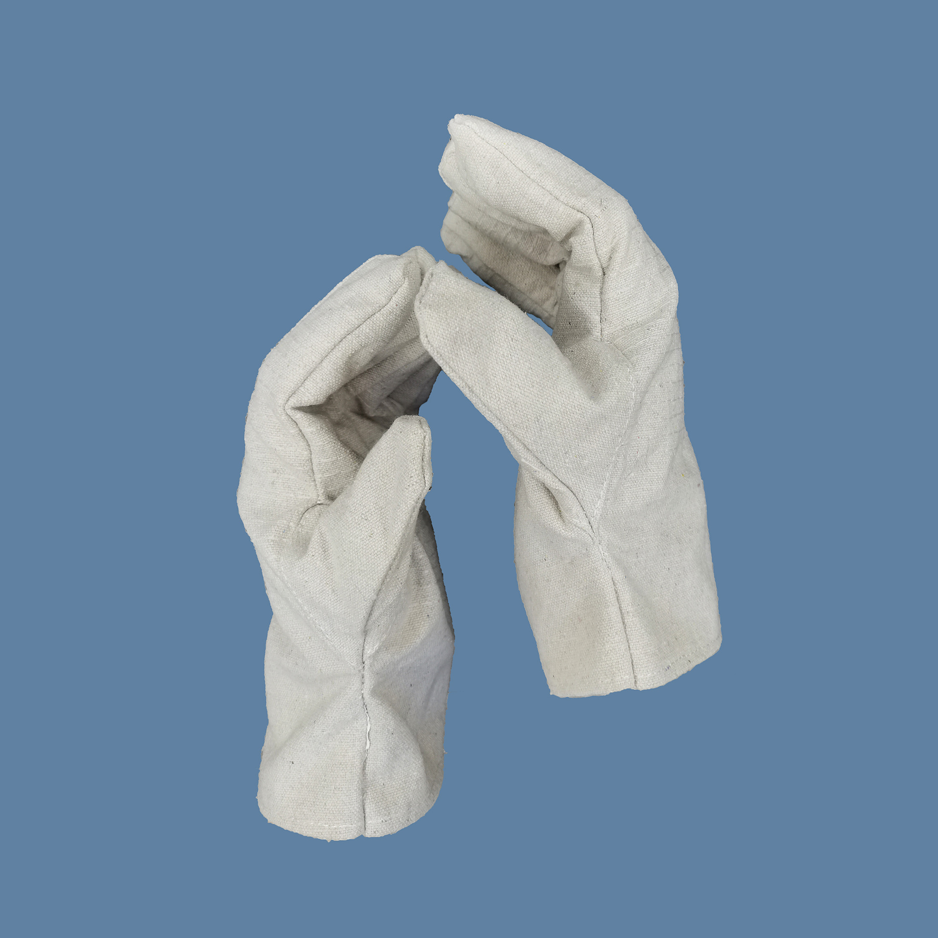 华禹劳保供应帆布手套加厚布料 24线夯实 白色 全里衬耐磨不开线