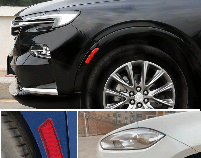 汽车轮眉贴反光贴遮挡划痕贴轮眉装饰贴通用款轮眉防撞条装饰贴