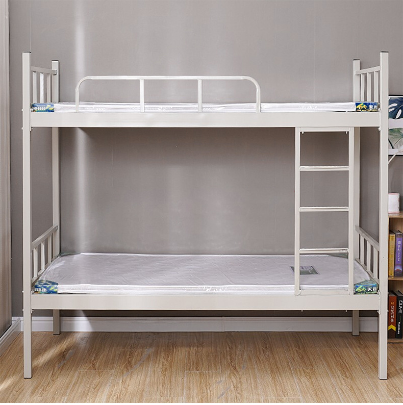 钢制上下床员工学生公寓宿舍多功能上下铺双层铁架子床铁床 床垫
