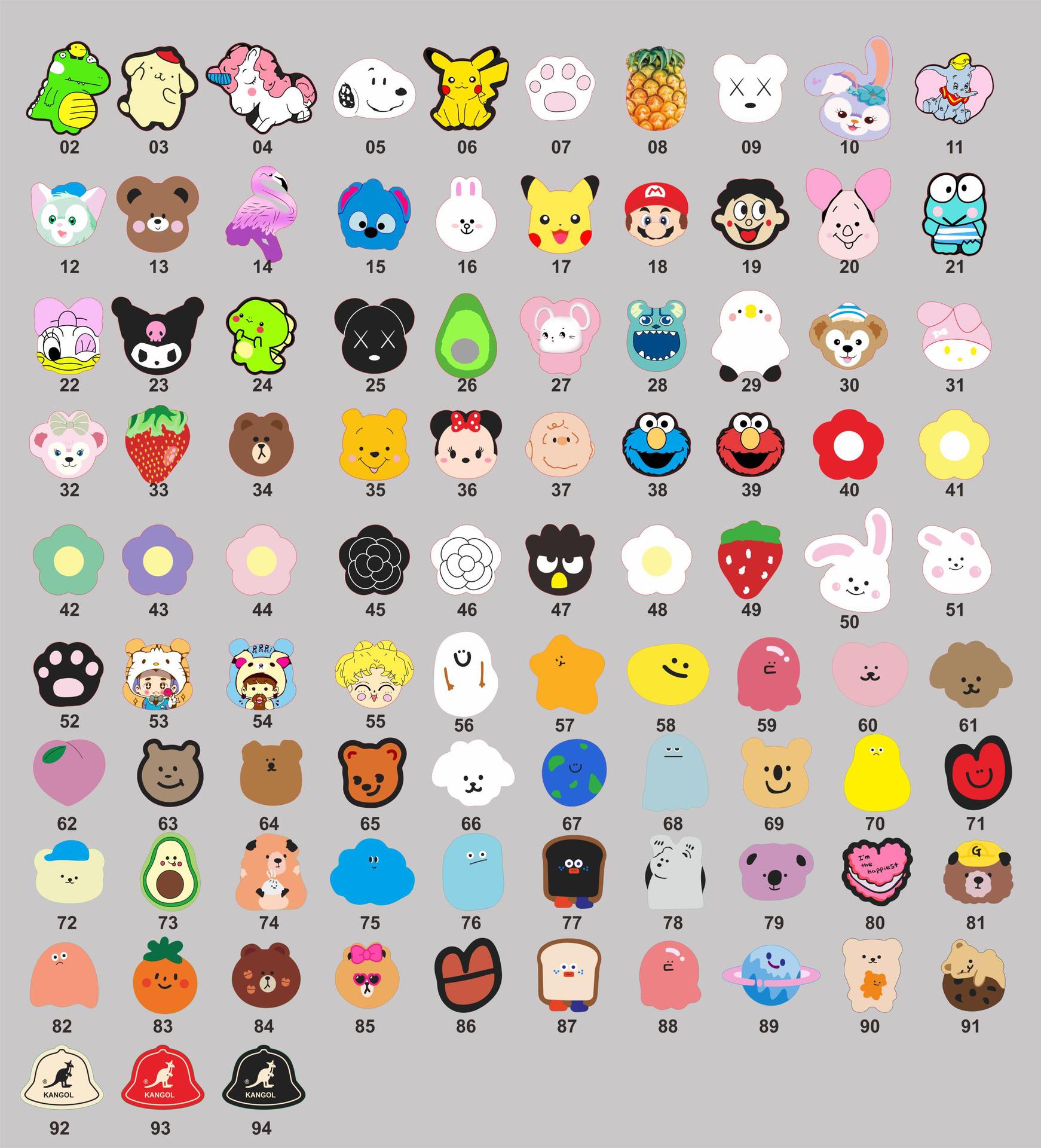 折叠支架气囊支架做logo小礼品可爱卡通形状滴胶手机支架