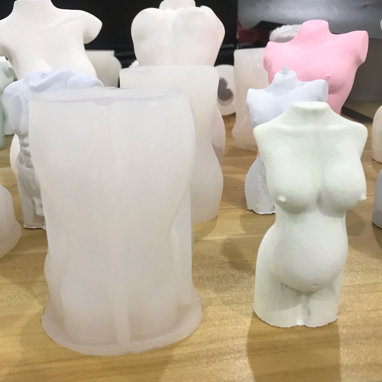 女性人体硅胶模具男性人形巧克力手工diy软陶泥香薰石膏蜡烛磨具