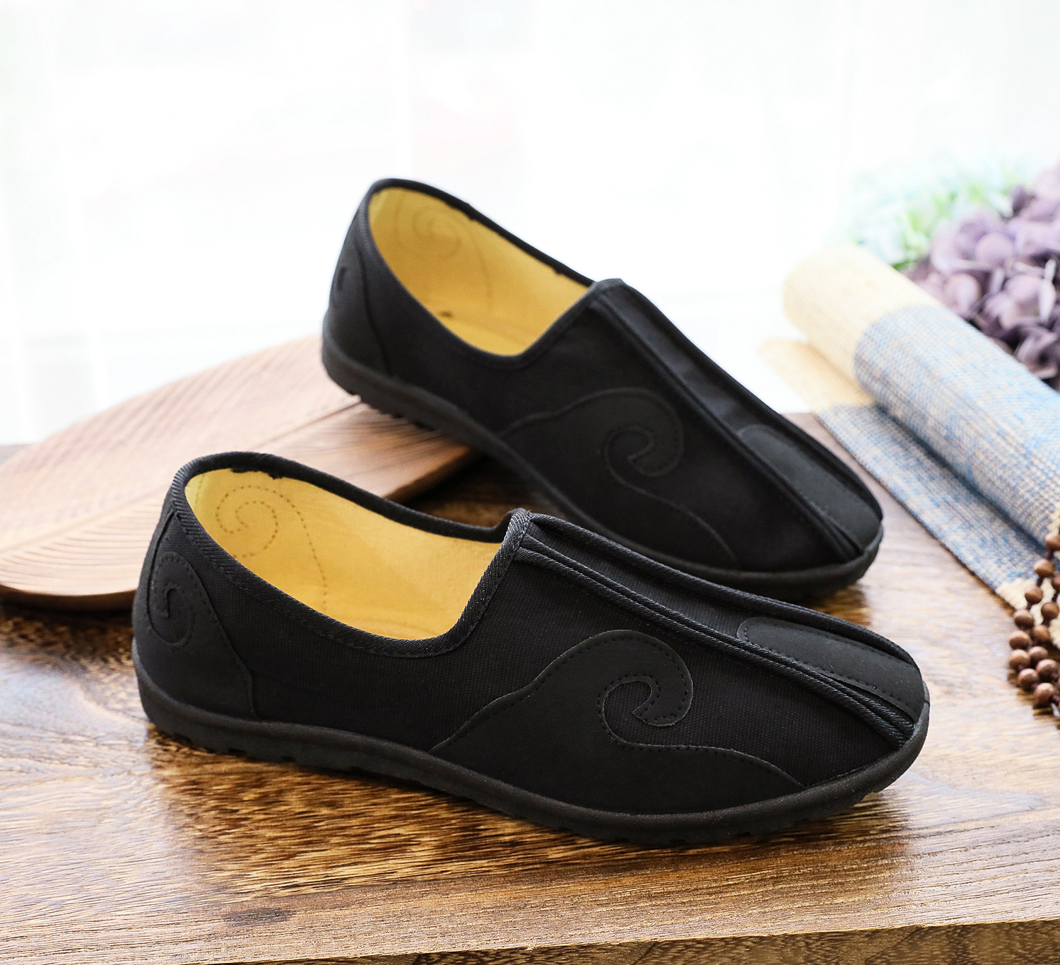 男鞋 单鞋/棉鞋 祥云 肥脚大码帆布父亲鞋爸爸鞋一脚蹬休闲软底鞋